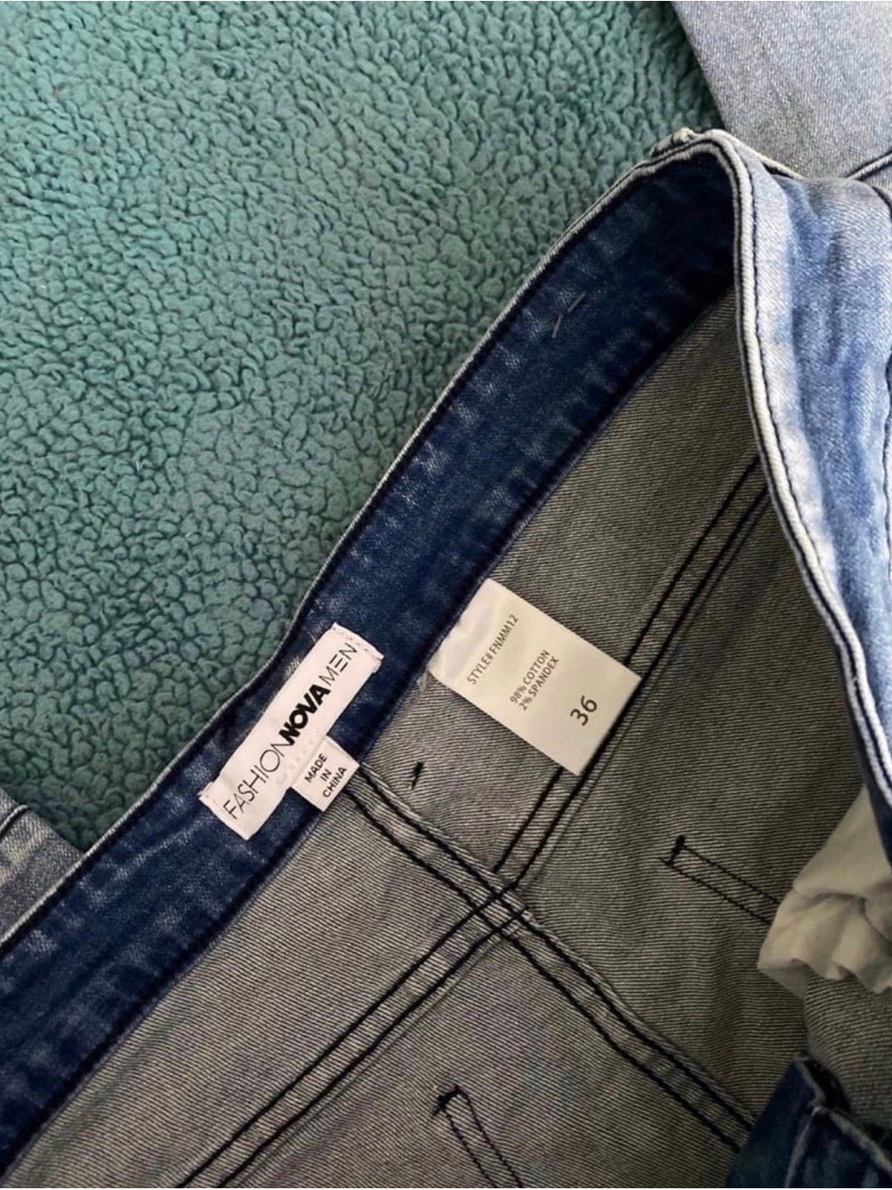 Men’s Distressed Jeans, Fashion Nova, Size 36 - Picture 6 of 6